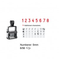 Heavy Duty Self Inking Numberer Stamp 8 Digit , 5558 , 5mm 